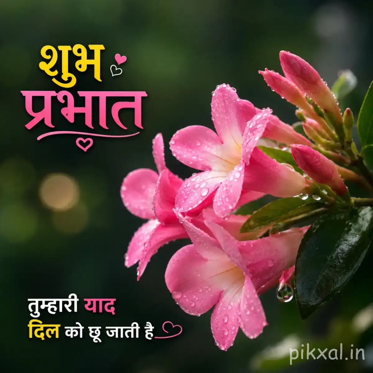 Cluster of pink flowers with elongated petals and green foliage against a softly blurred background
