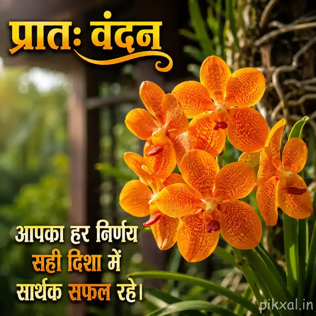 Small clustered orange flowers with rounded petals and green foliage against a blurred background