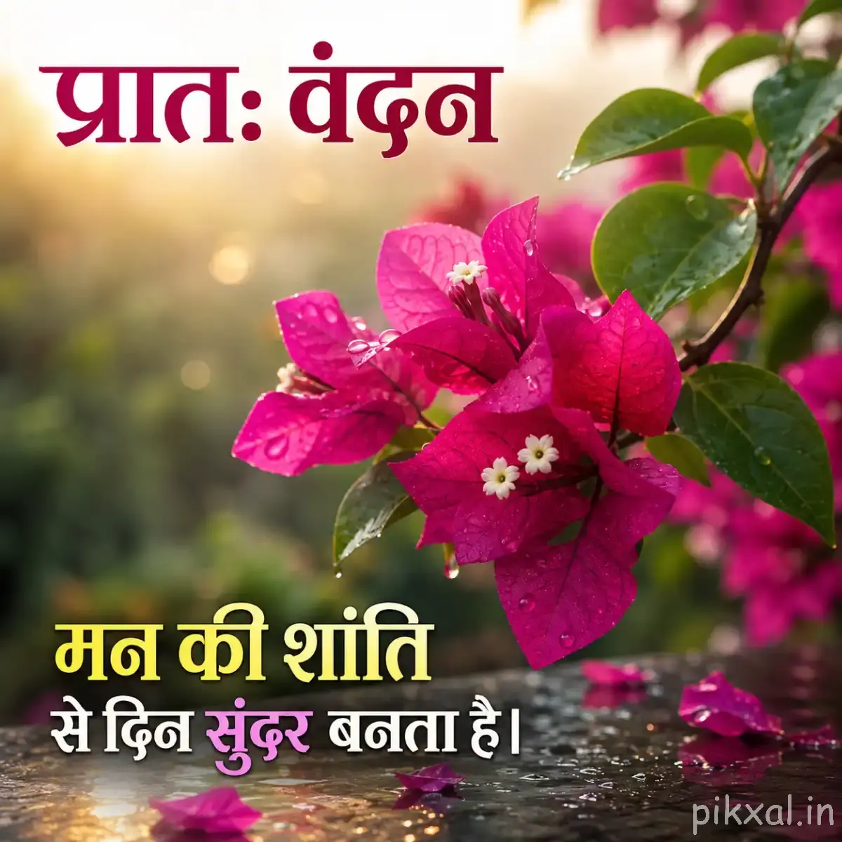 Several pink flowers with small white centers among green leaves and warm golden bokeh