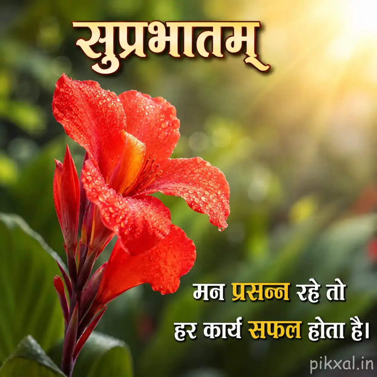 Orange-red flowers with ruffled petals and unopened buds on upright stems against blurred greenery