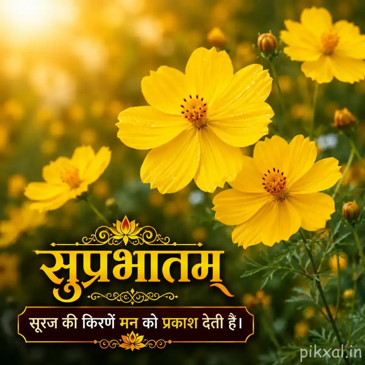 Some yellow flower good morning images