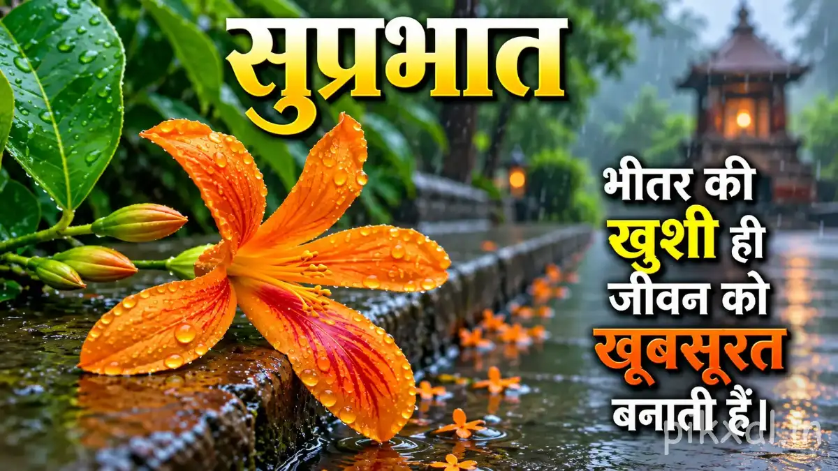 Beautiful Orange Flower Good Morning Images to Send Joyful Wishes