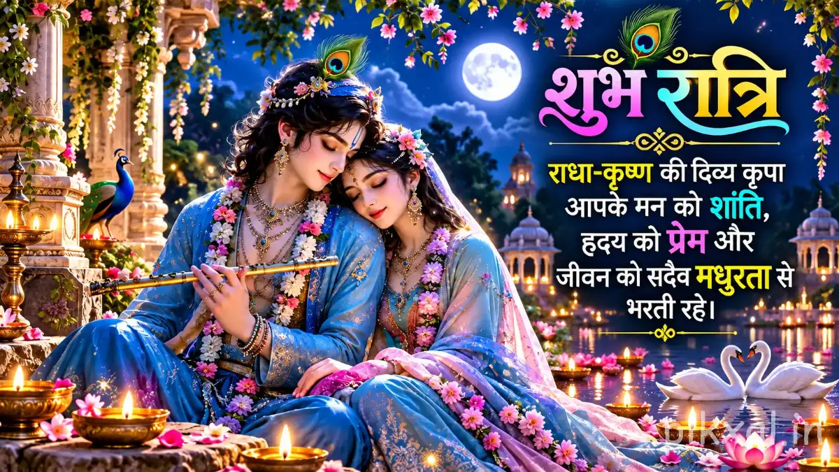 Beautiful Radha Krishna Good Night Images to Share Divine Love