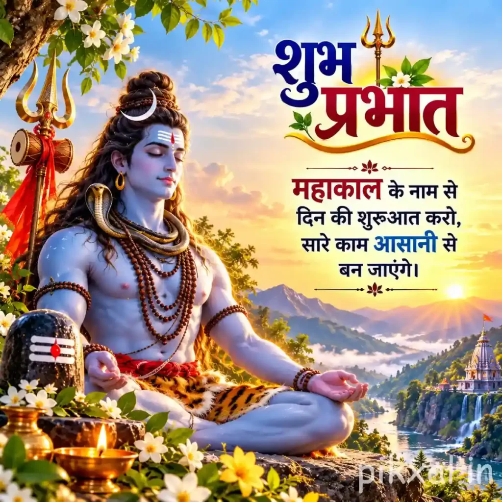 Auspicious Good Morning Monday God Images of Mahakal to make your daily tasks easy.